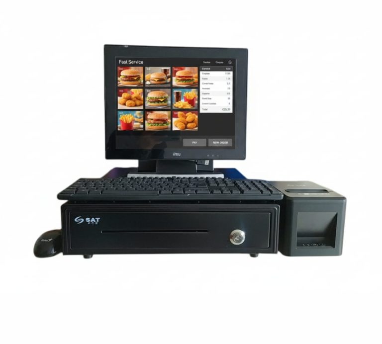 Equipo POS COMPLETO| IMU TACTIL 15" CORE I3 | 8GB | 256GB SSD